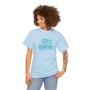 Unisex UNC Tarheel Heavy Cotton Tee With Carolina